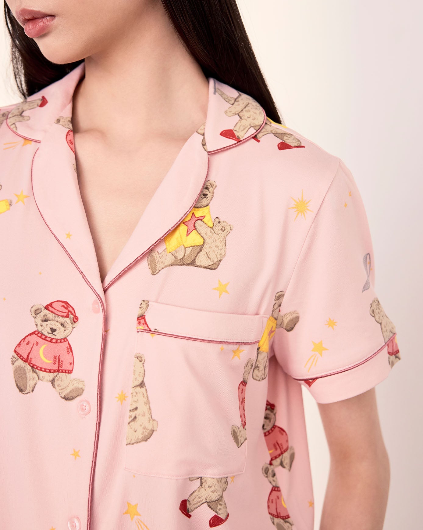Celestial Bear Print Short Pyjama Set