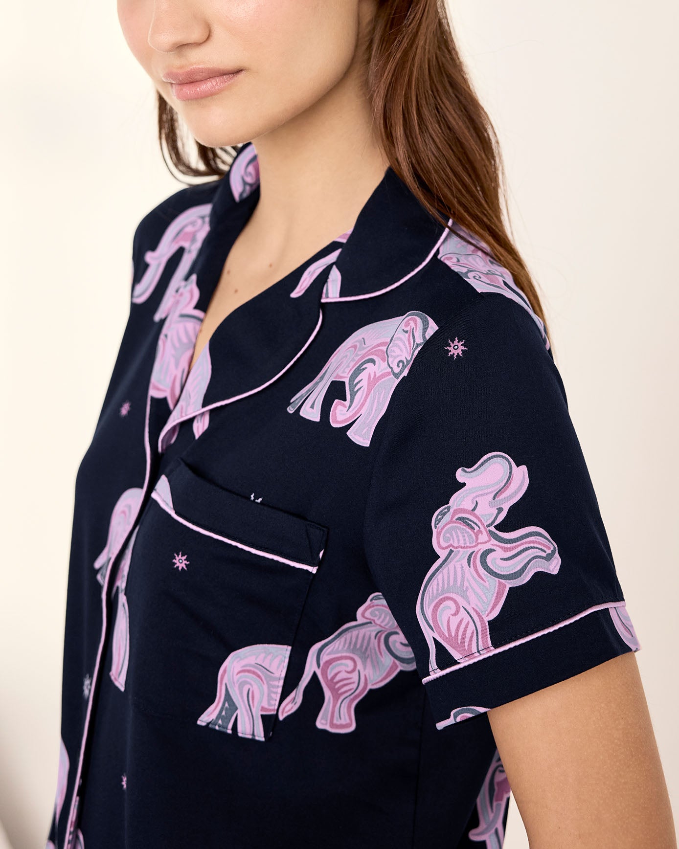 Elephant Dreamscape Print Short Pyjama Set