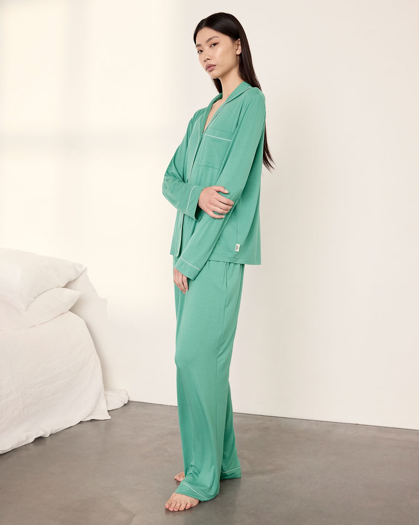 TENCEL™ Modal Long Pyjama Set - Teal