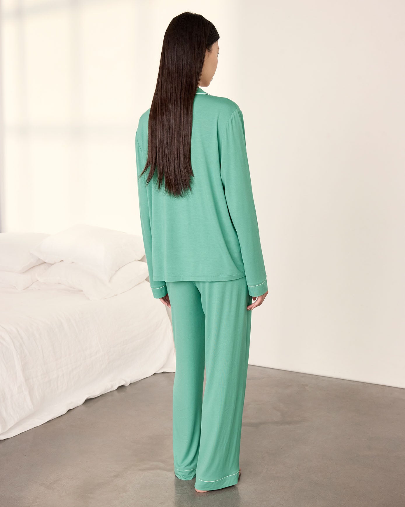 TENCEL™ Modal Long Pyjama Set - Teal