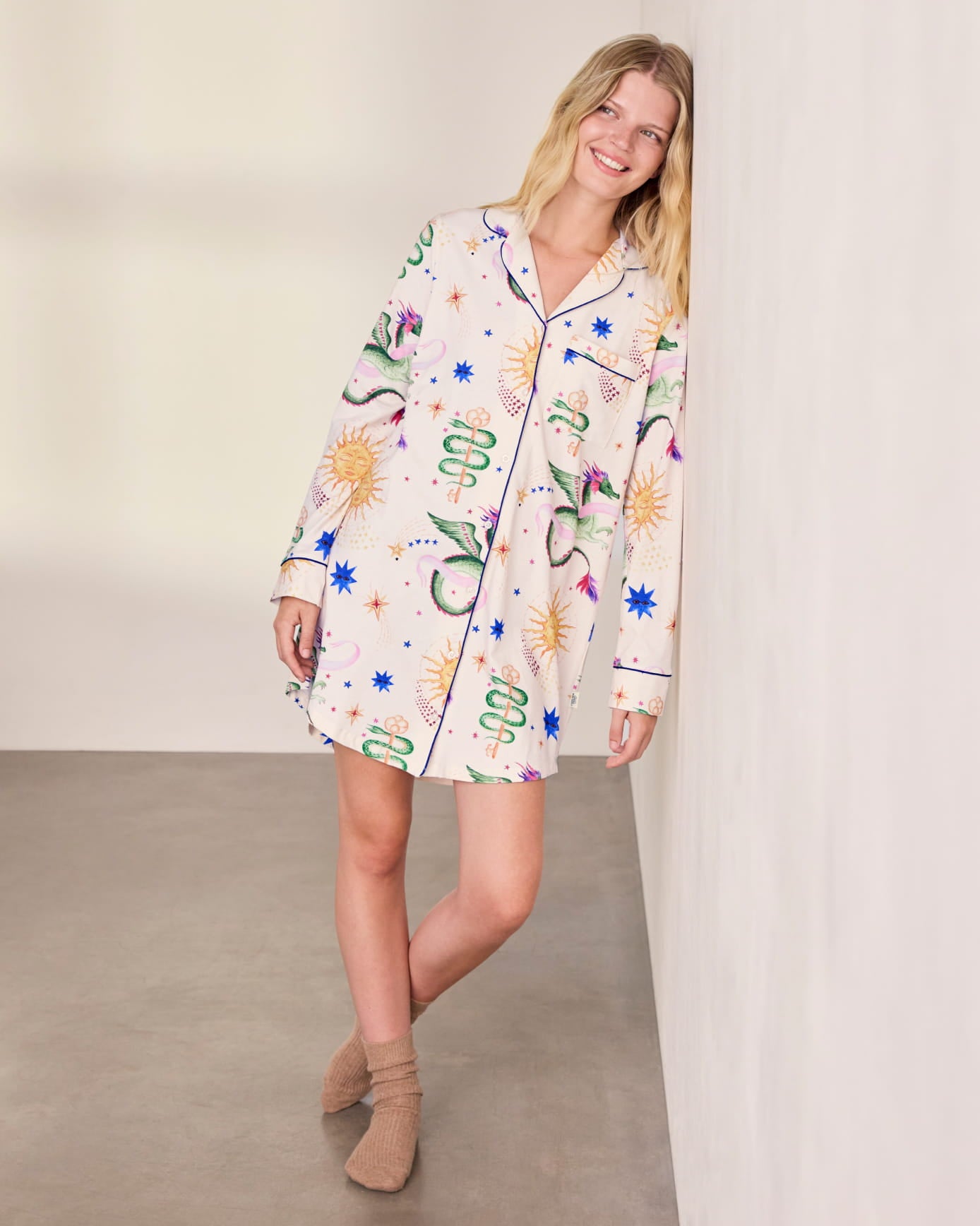 Organic Cotton Mythical Dragon Nightshirt