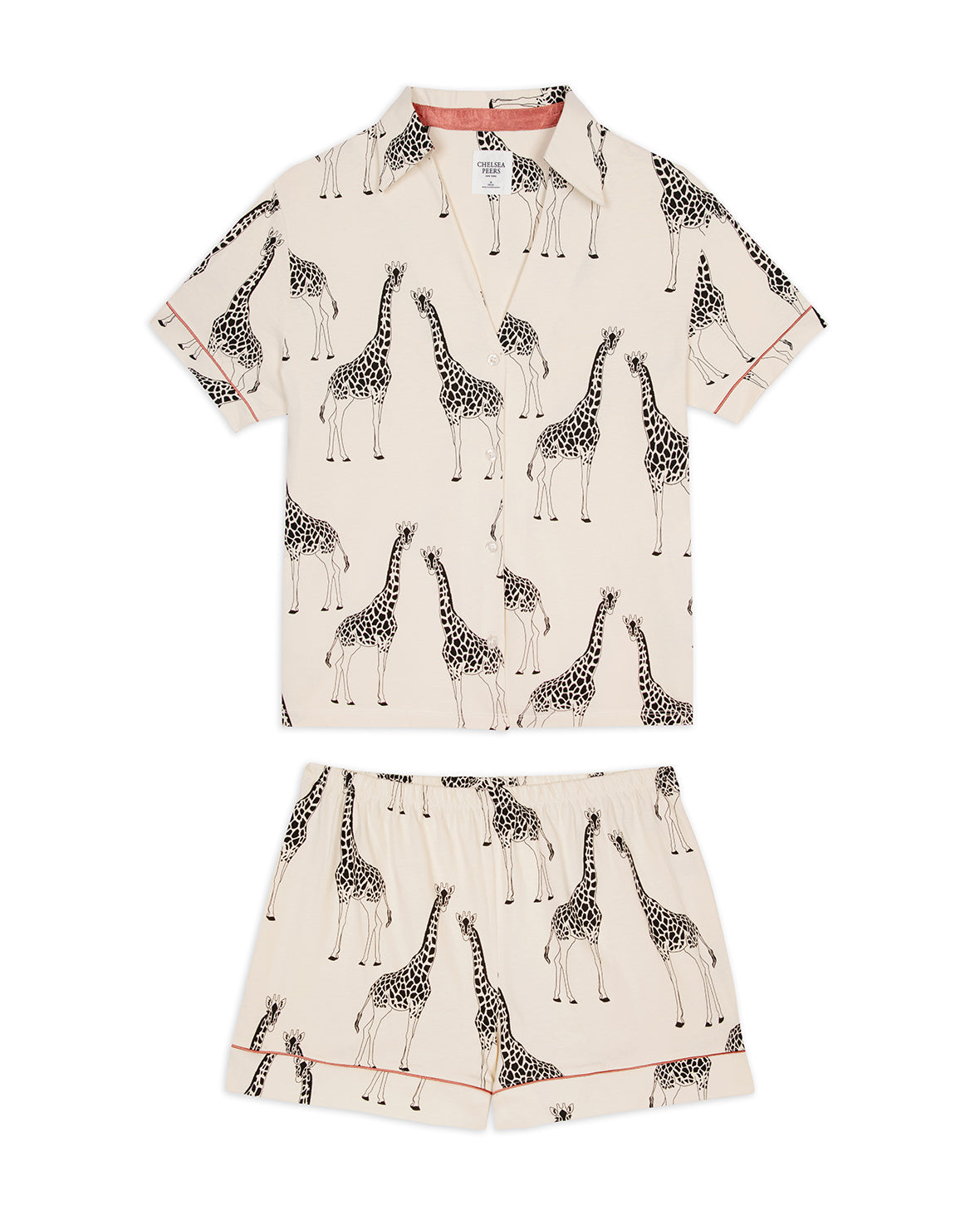 Yyoretp Leuke cartoon grappige giraffen print dames pyjama set korte Yyoretp Leuke cartoon grappige giraffen print dames pyjama set korte