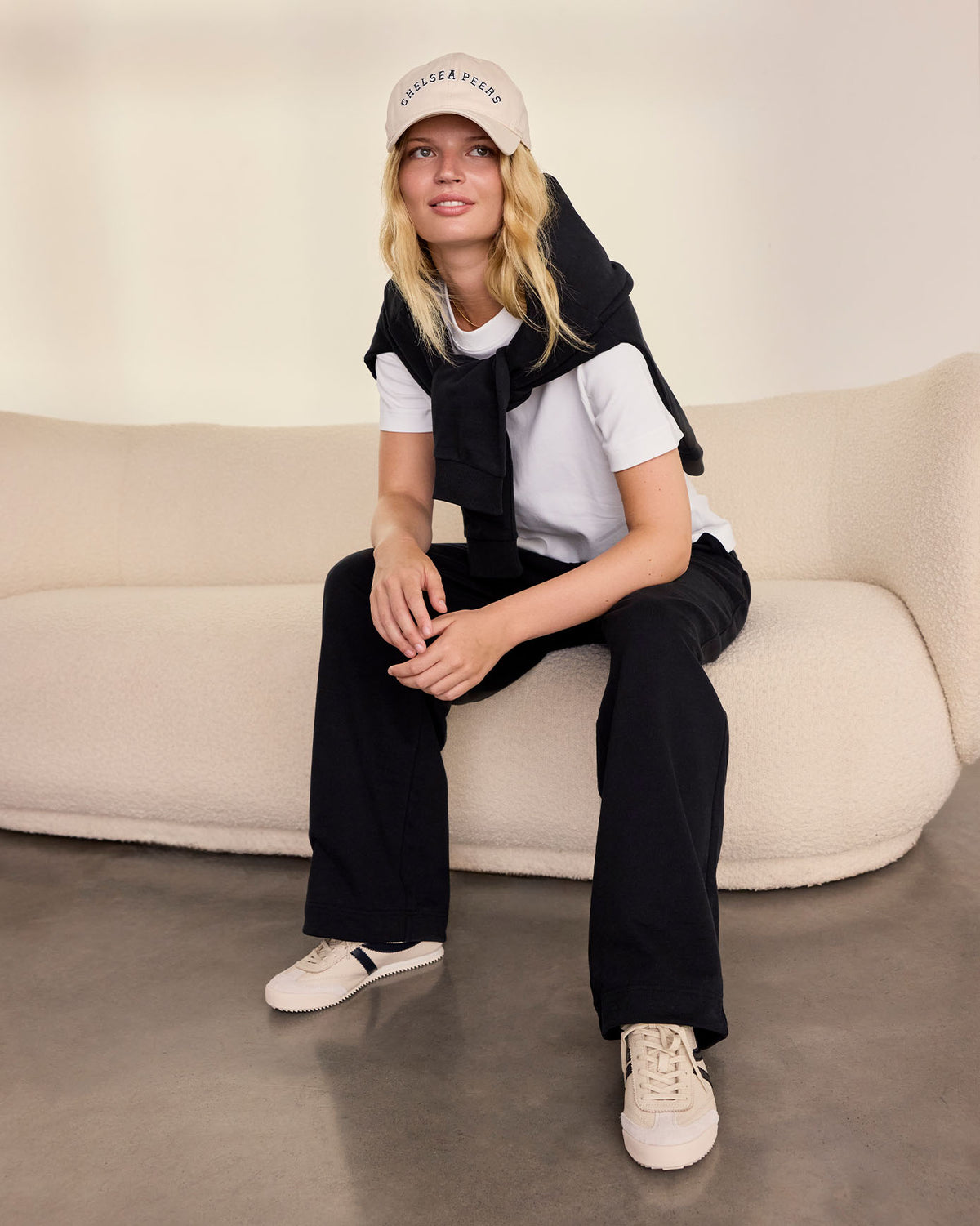 Organic Cotton Straight Leg Joggers - Black