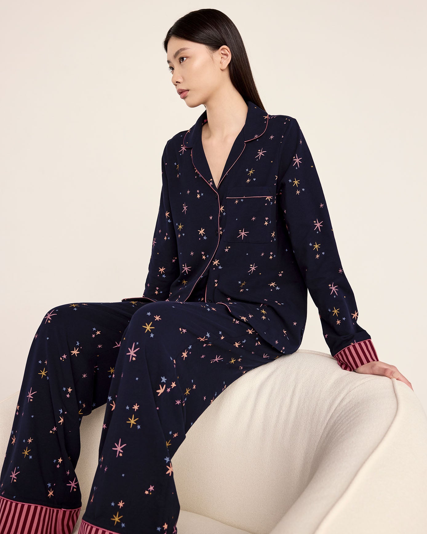Organic Cotton Starlight Print Long Pyjama Set
