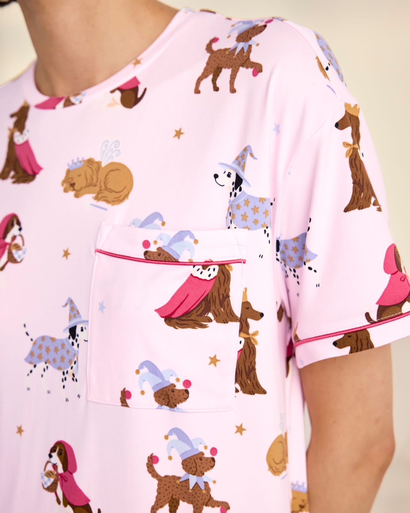 Fairytale Dogs Print Nightshirt