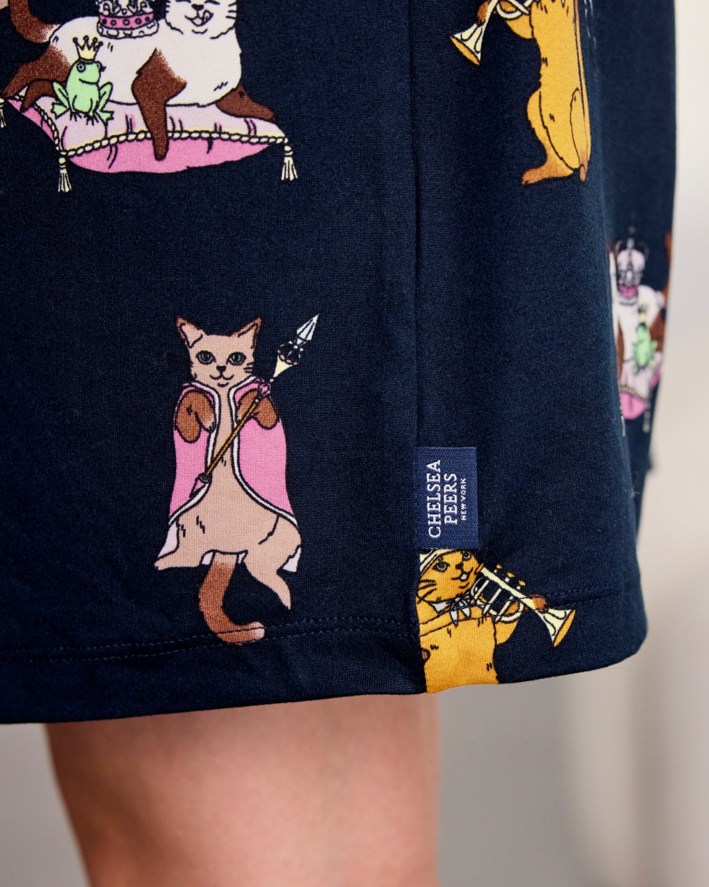 Princess Cats Print Nightshirt