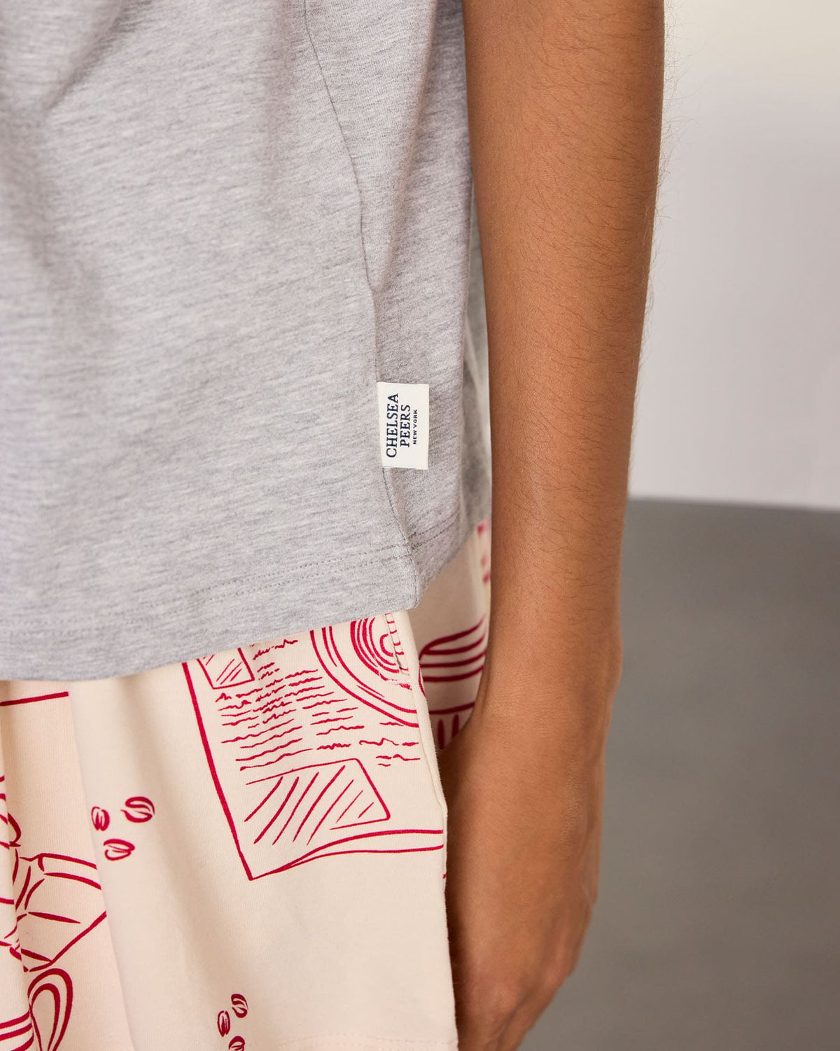 Organic Cotton Coffee Run Print Short Pyjama Set