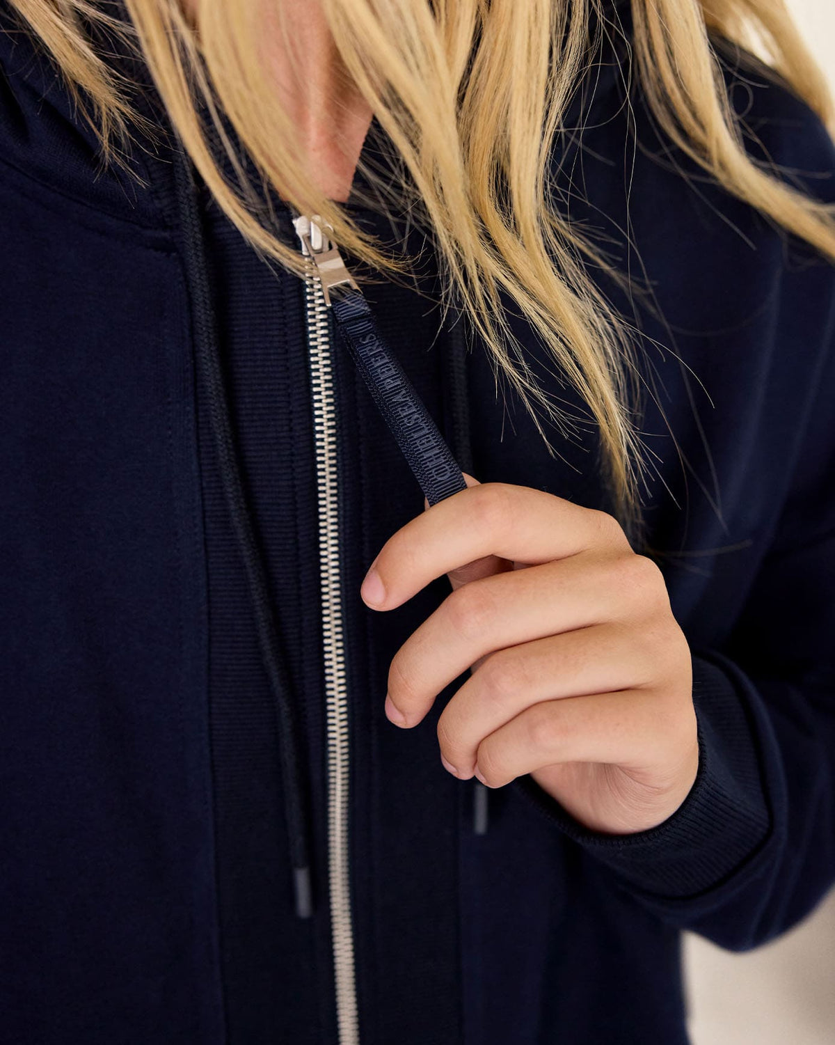 Organic Cotton Cropped Full Zip Hoodie