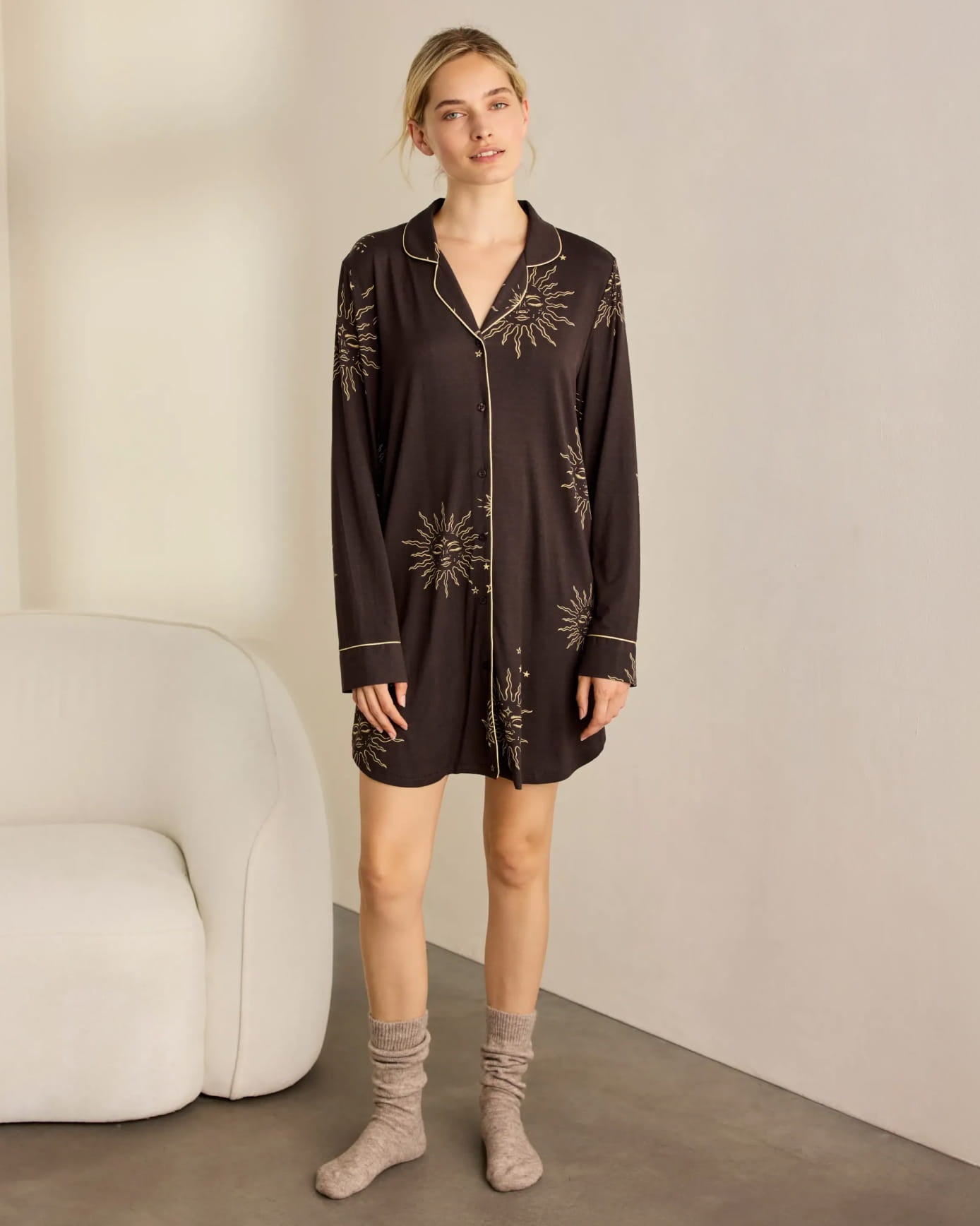 TENCEL™ Modal Zodiac Sun Print Nightshirt