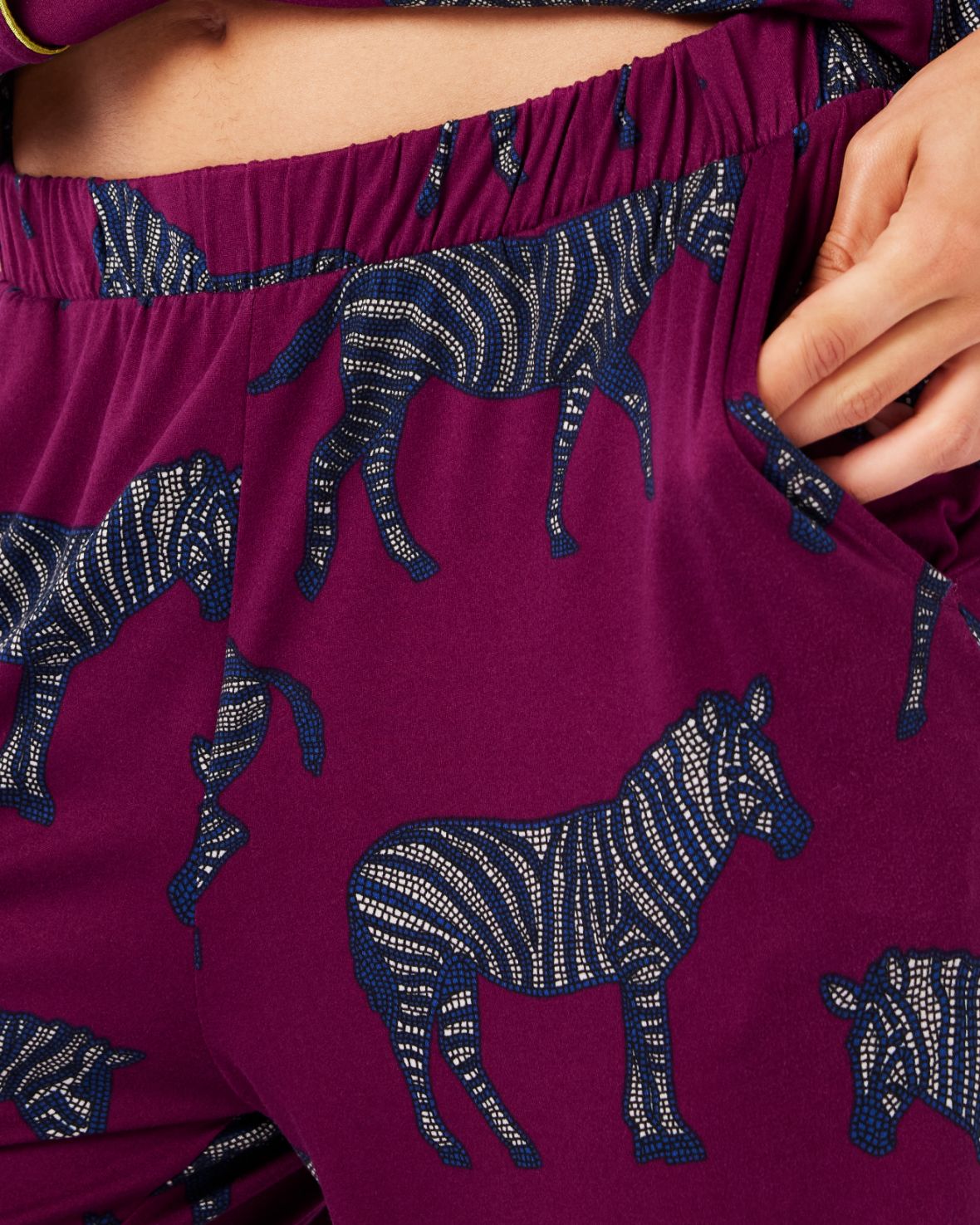 Purple Zebra Print