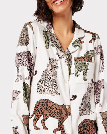 Tatum Leopard Print Pyjama Set – Olivia Rubin