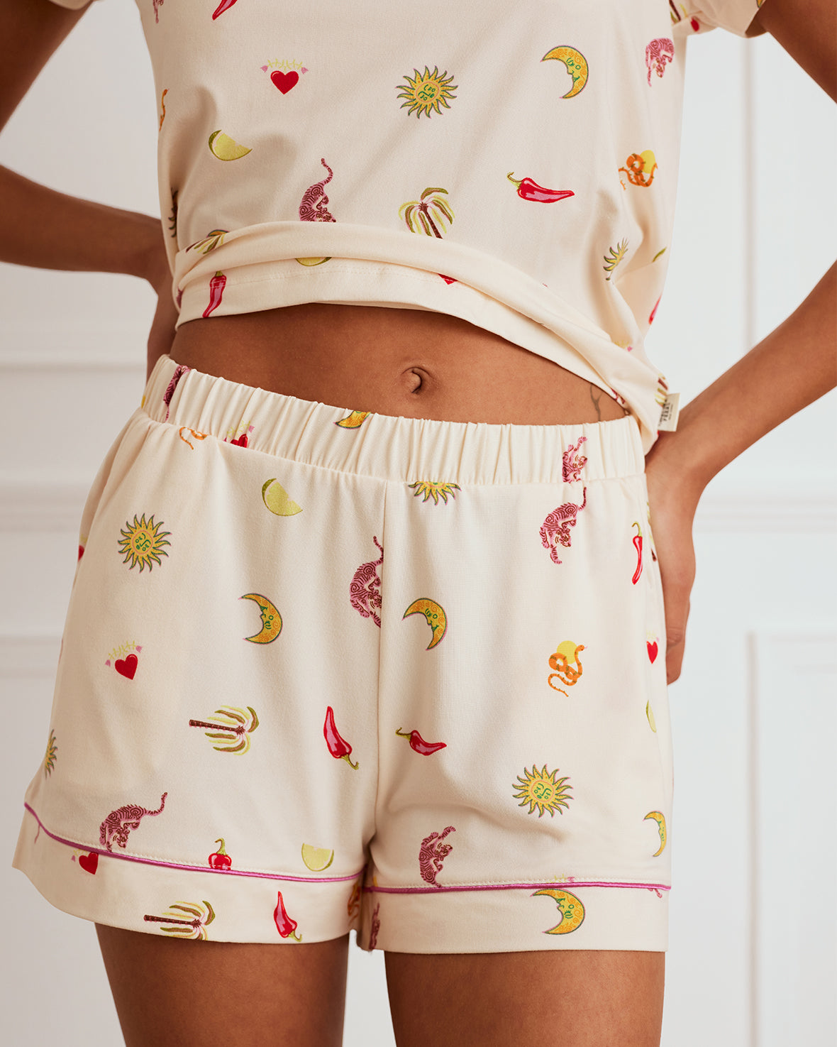 Desert Icons Print Short Pyjama Set