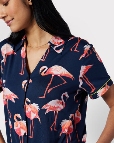 Flamingo Print Short Pyjama Set