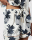 Satin Jacquard Pineapple Short Pyjama Set