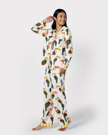 Organic Cotton Toucan Print Long Pyjama Set