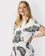 Maternity Organic Cotton Lotus Tiger Print Short Pyjama Set - Cream