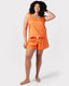 Satin Jacquard Palm Short Cami Pyjama Set