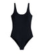 Jacquard Shell Swimsuit - Black