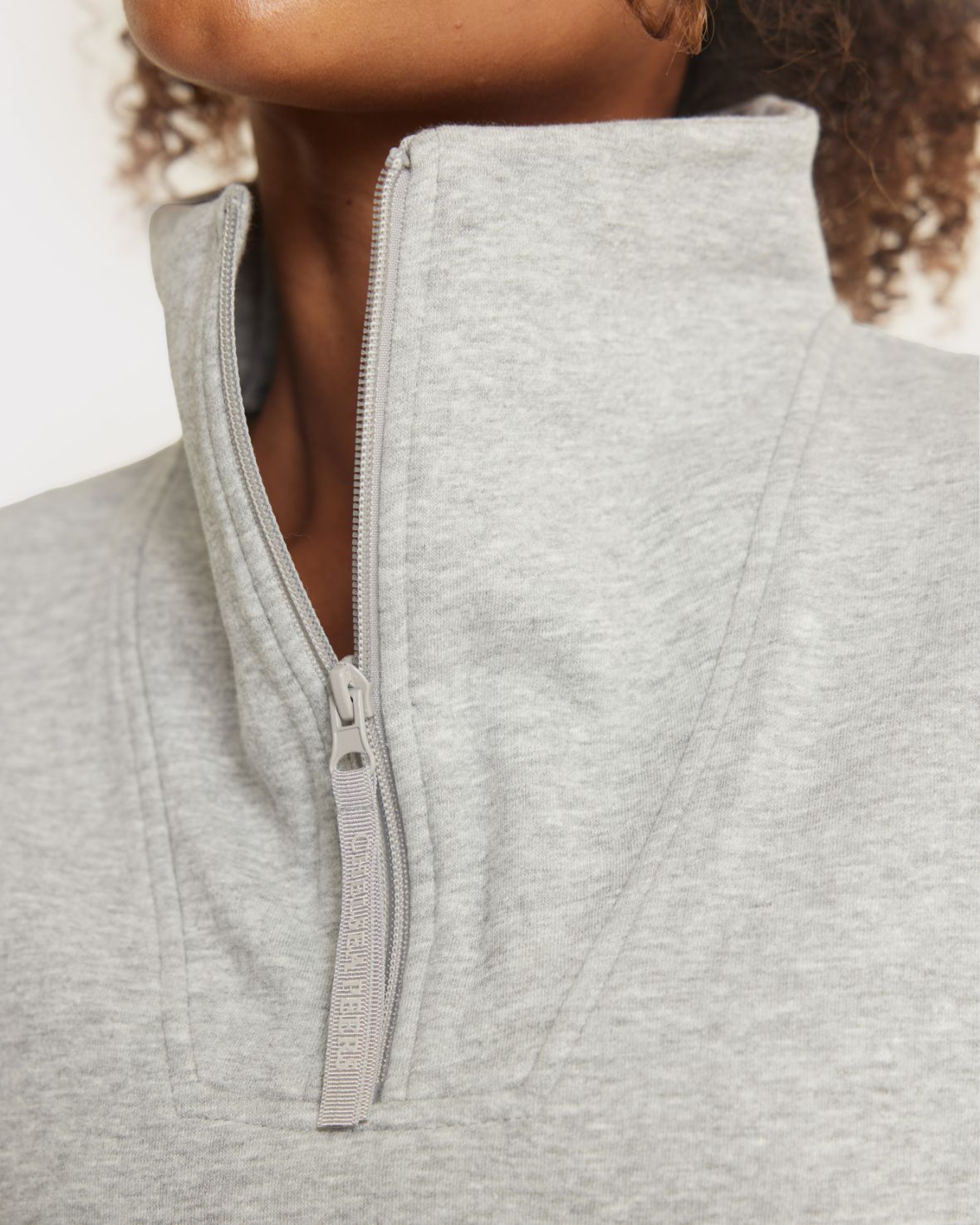 Quarter-Zip Sweatshirt - Grey