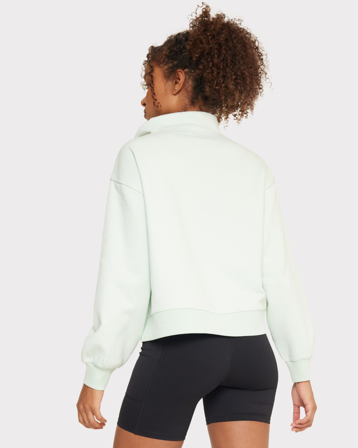 Quarter-Zip Sweatshirt - Pastel Green