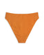 Jacquard Shell High Waisted Bikini Bottoms - Orange