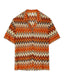 Crochet Woven Stripe Beach Shirt