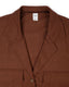 Linen-Blend Short Sleeve Shirt - Brown