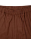 Linen-Blend Shorts - Brown