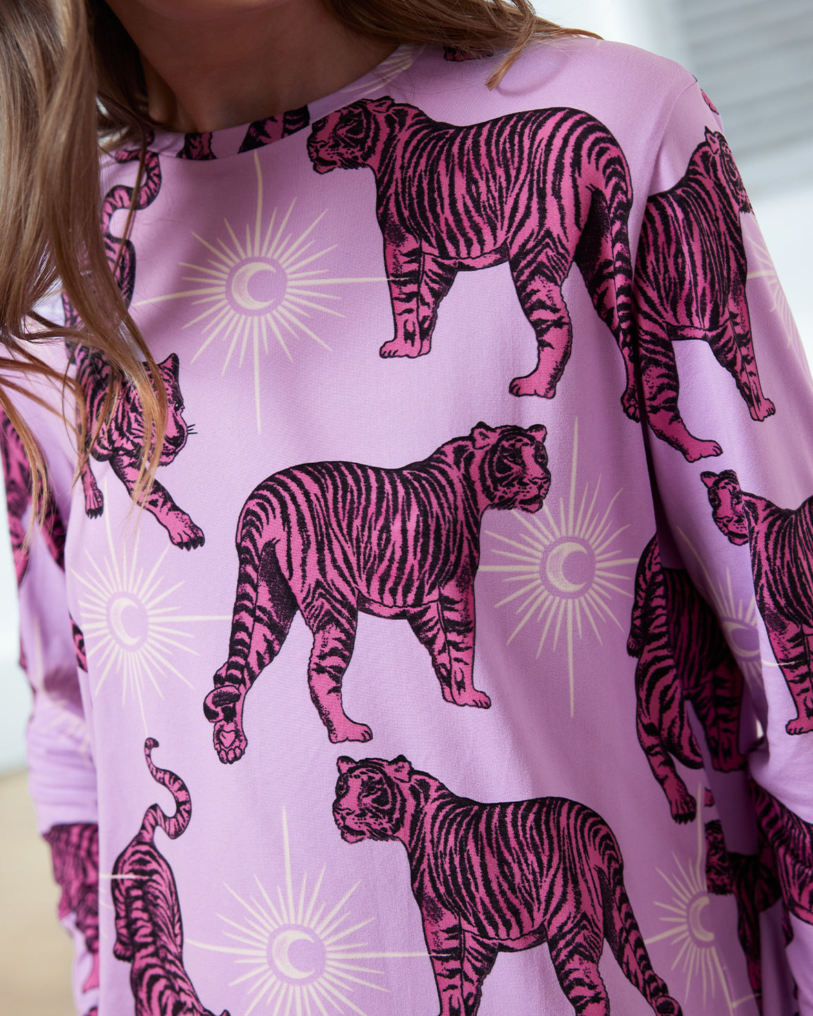 Mystic Tiger Print Long Pyjama Set