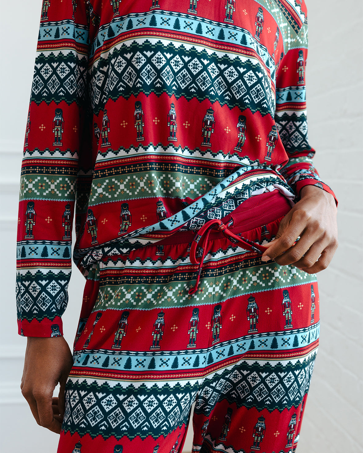 Christmas Nutcracker Fair Isle Print Long Pyjama Set Chelsea Peers