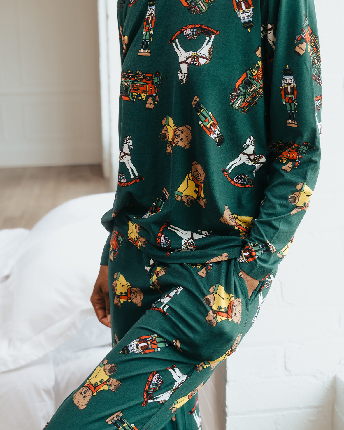 Christmas Toys Print Long Pyjama Set