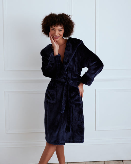 womens luxury fleece dressing gowns luxury fleece dressing gowns Slenderella Luxury 48 Inch Zip Through Fleece Dressing Gown
