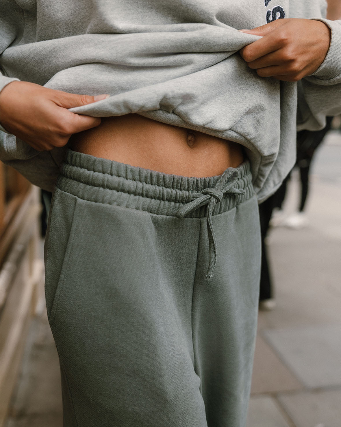 Organic Cotton Joggers - Sage