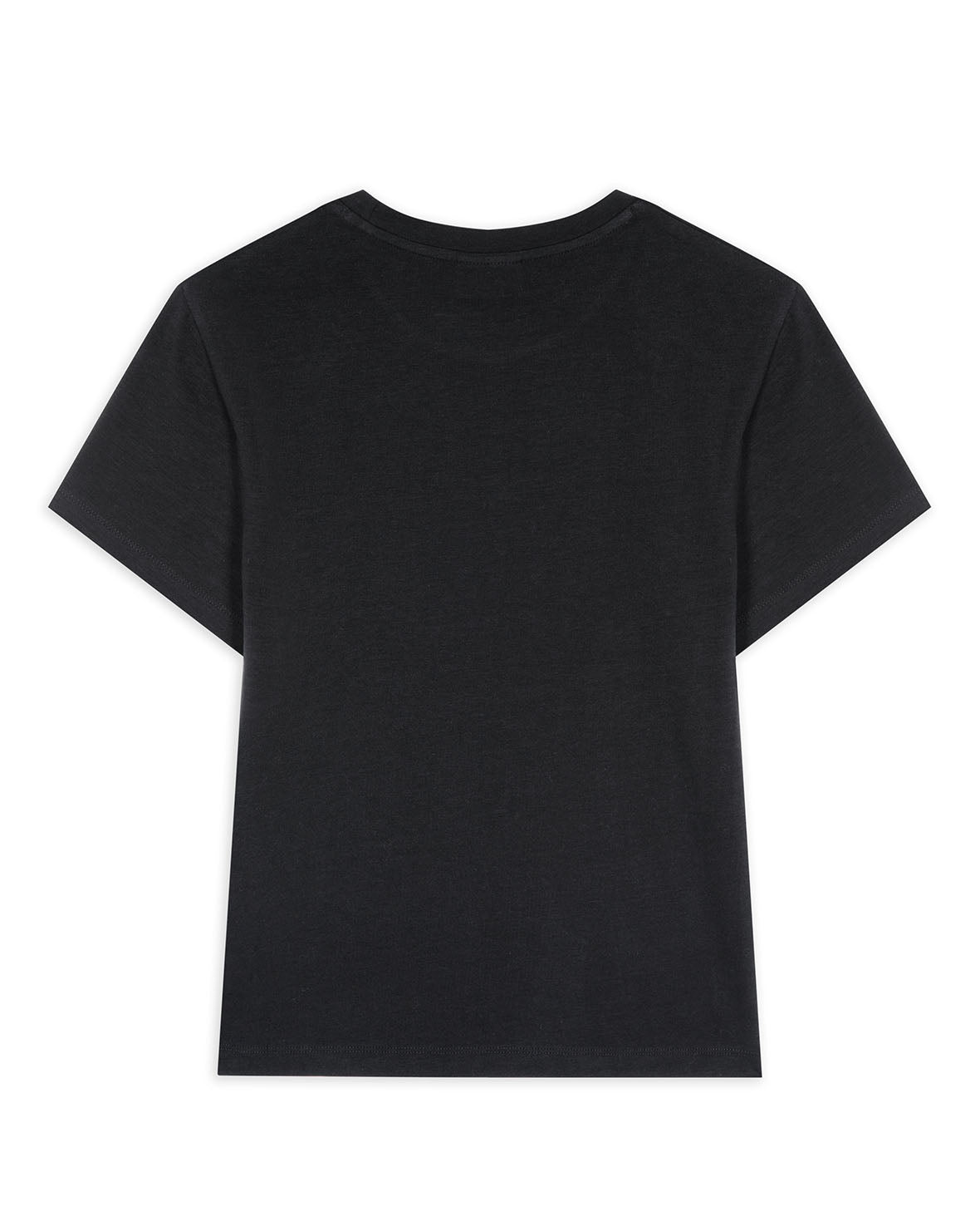 Organic Cotton Embroidered Logo T-Shirt - Black