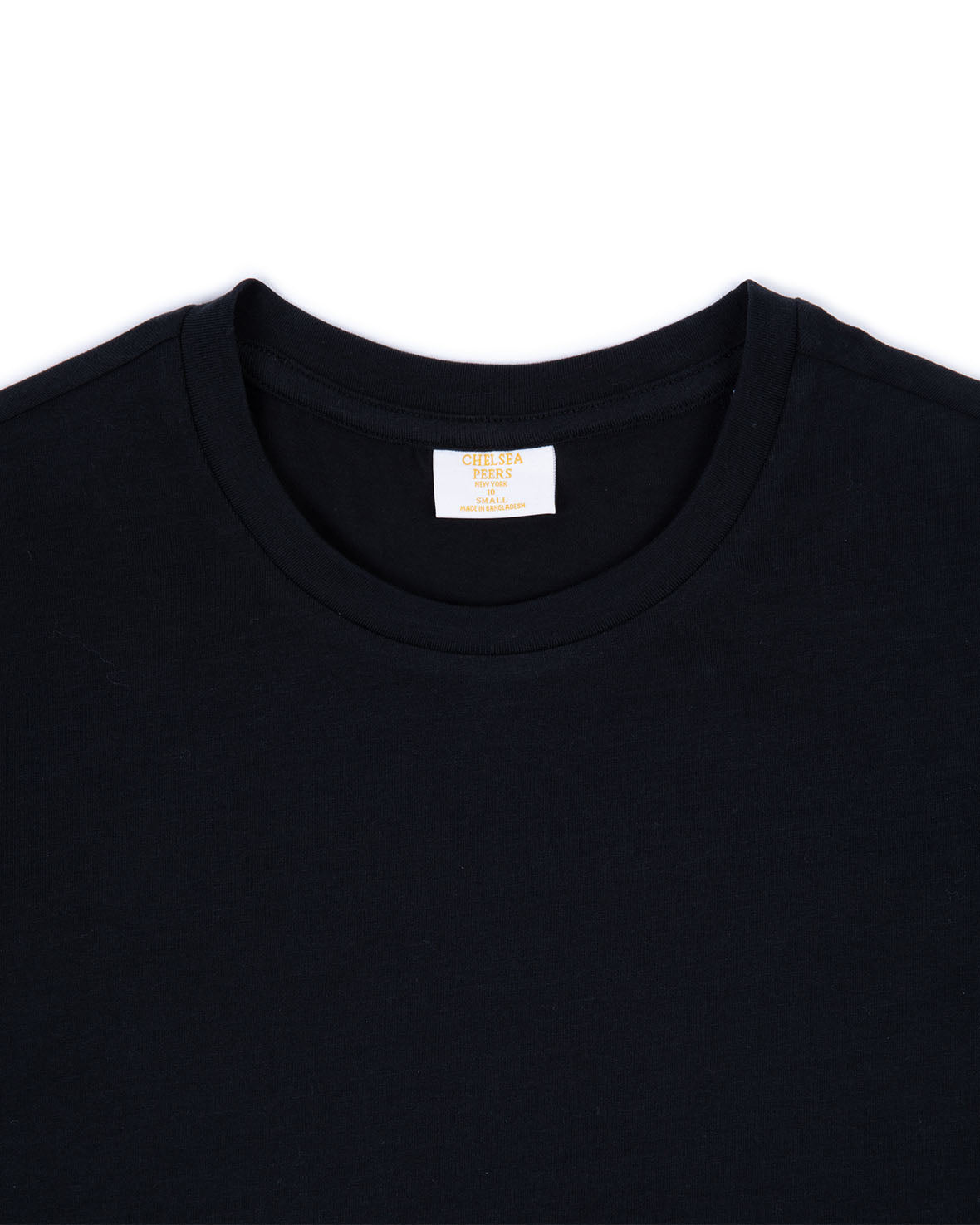 Organic Cotton Embroidered Mini Logo T-Shirt - Black