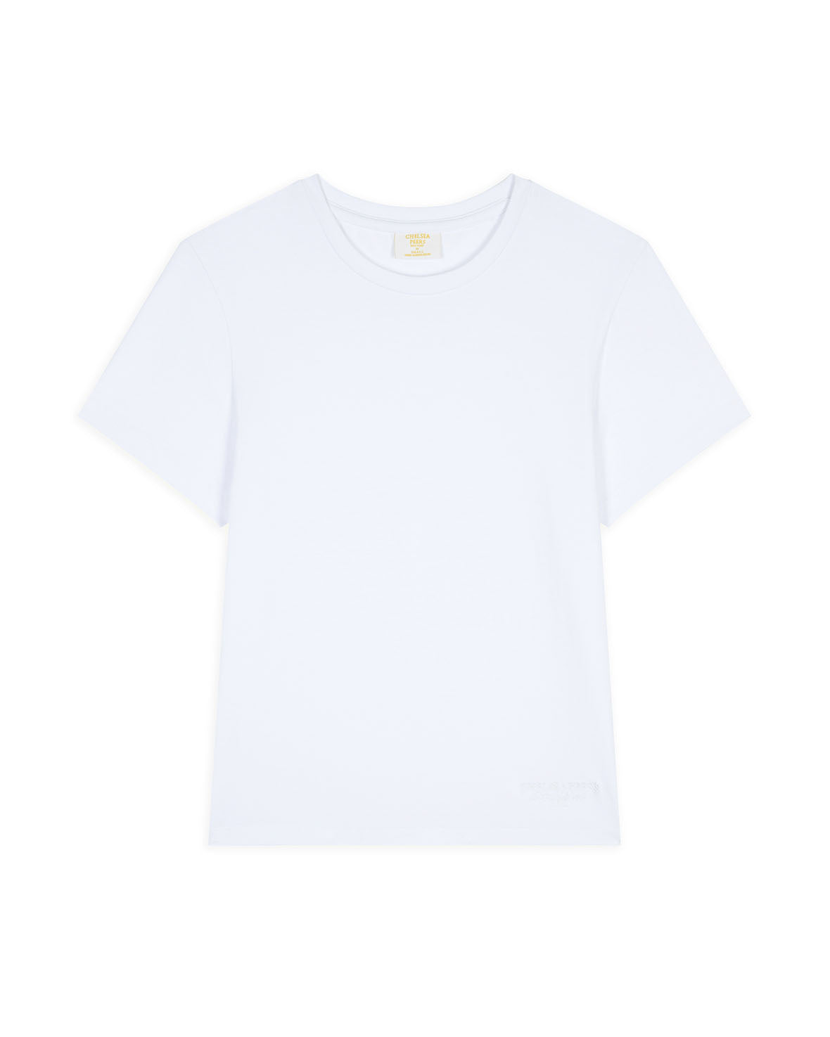 Organic Cotton Embroidered Mini Logo T-Shirt - White