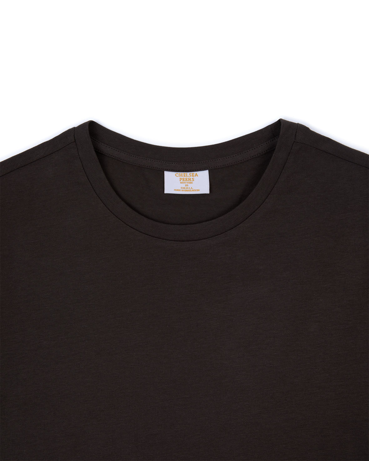 Organic Cotton Embroidered Mini Logo T-Shirt - Brown