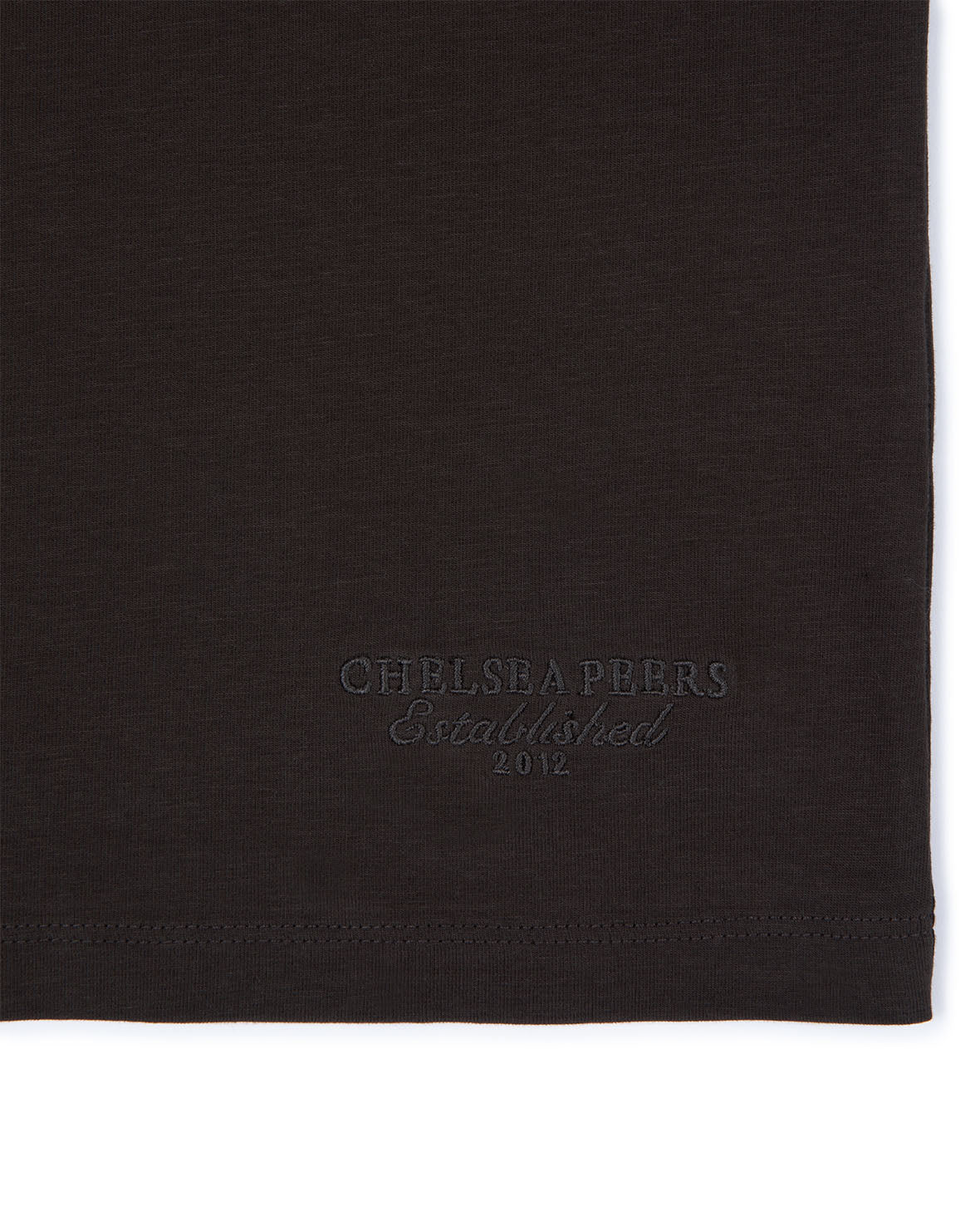 Organic Cotton Embroidered Mini Logo T-Shirt - Brown