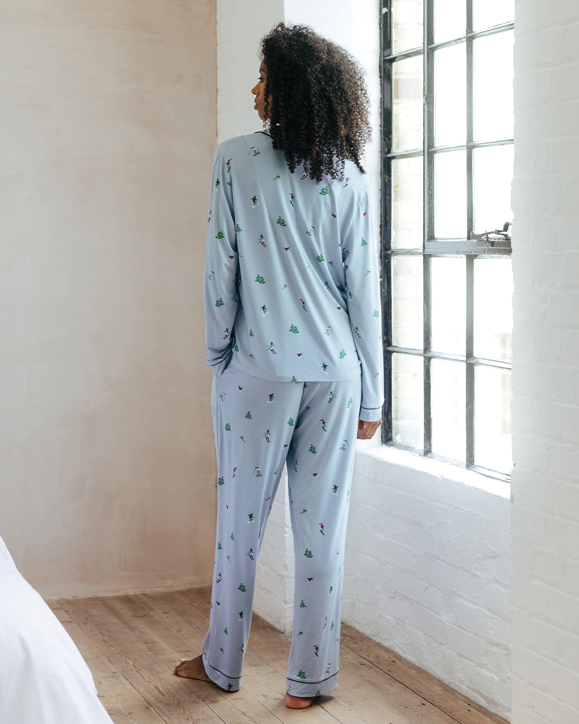 TENCEL™ Modal Ski Vacation Print Long Pyjama Set