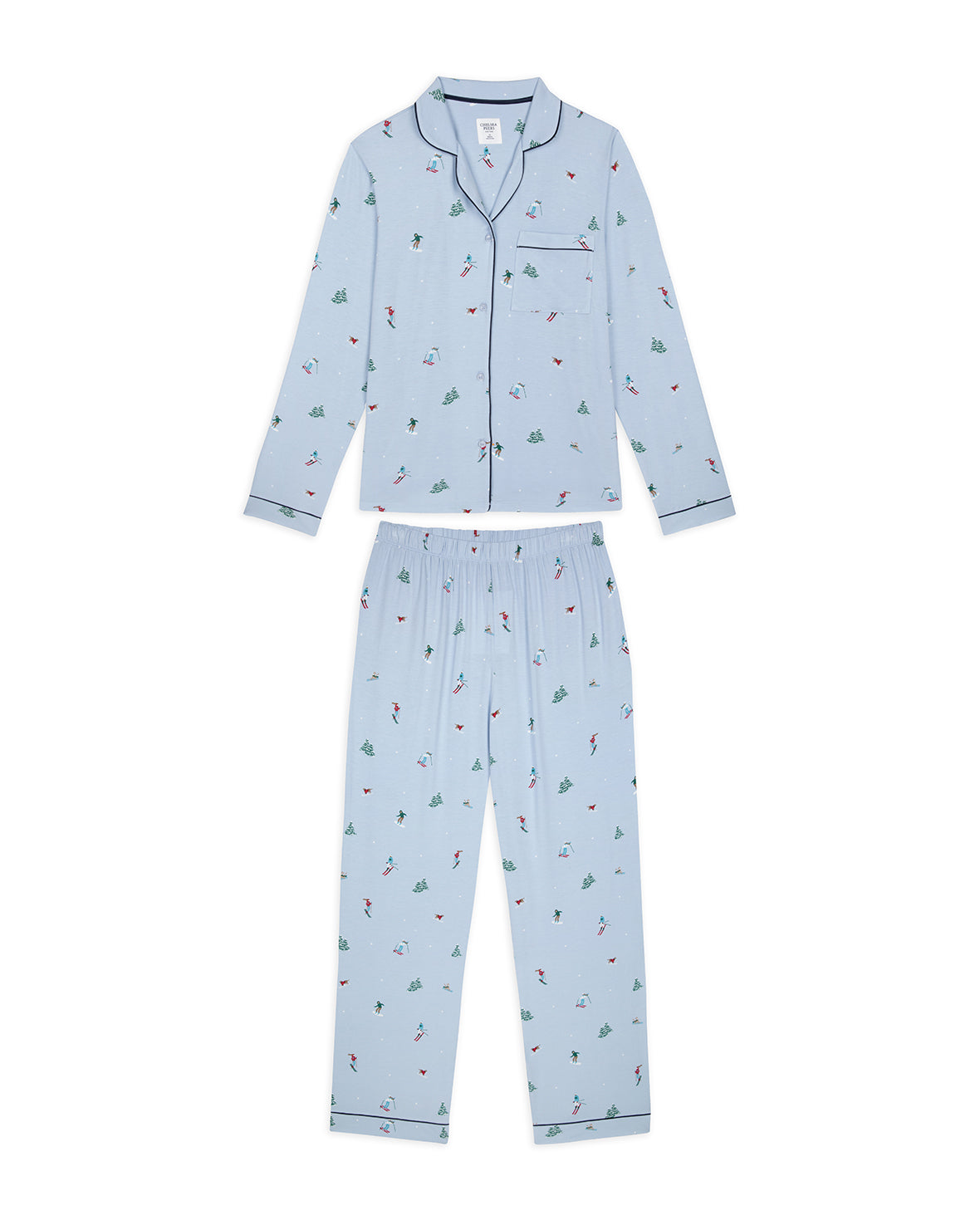 TENCEL™ Modal Ski Vacation Print Long Pyjama Set