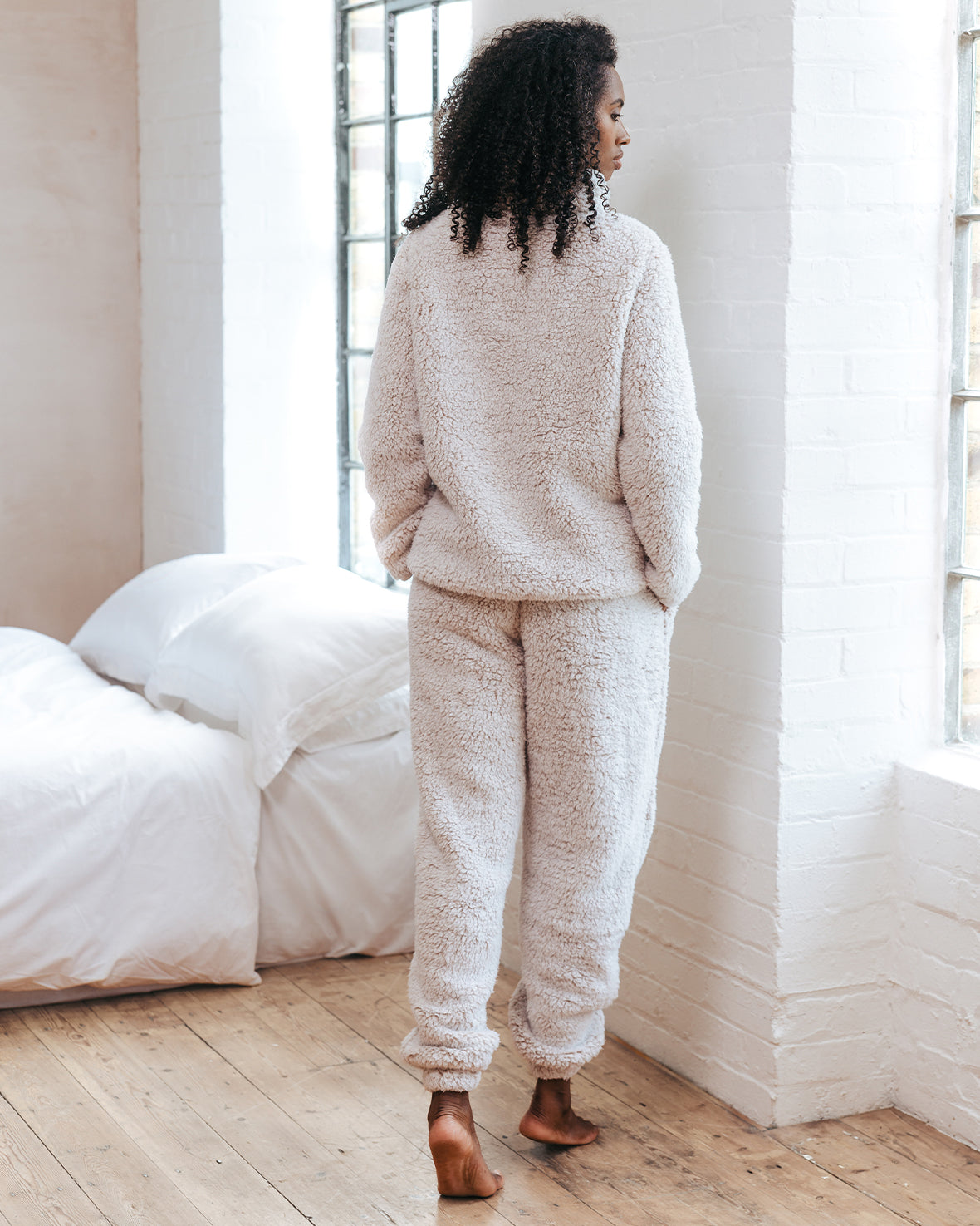 Fleece Teddy Sweatshirt & Jogger Co-ord