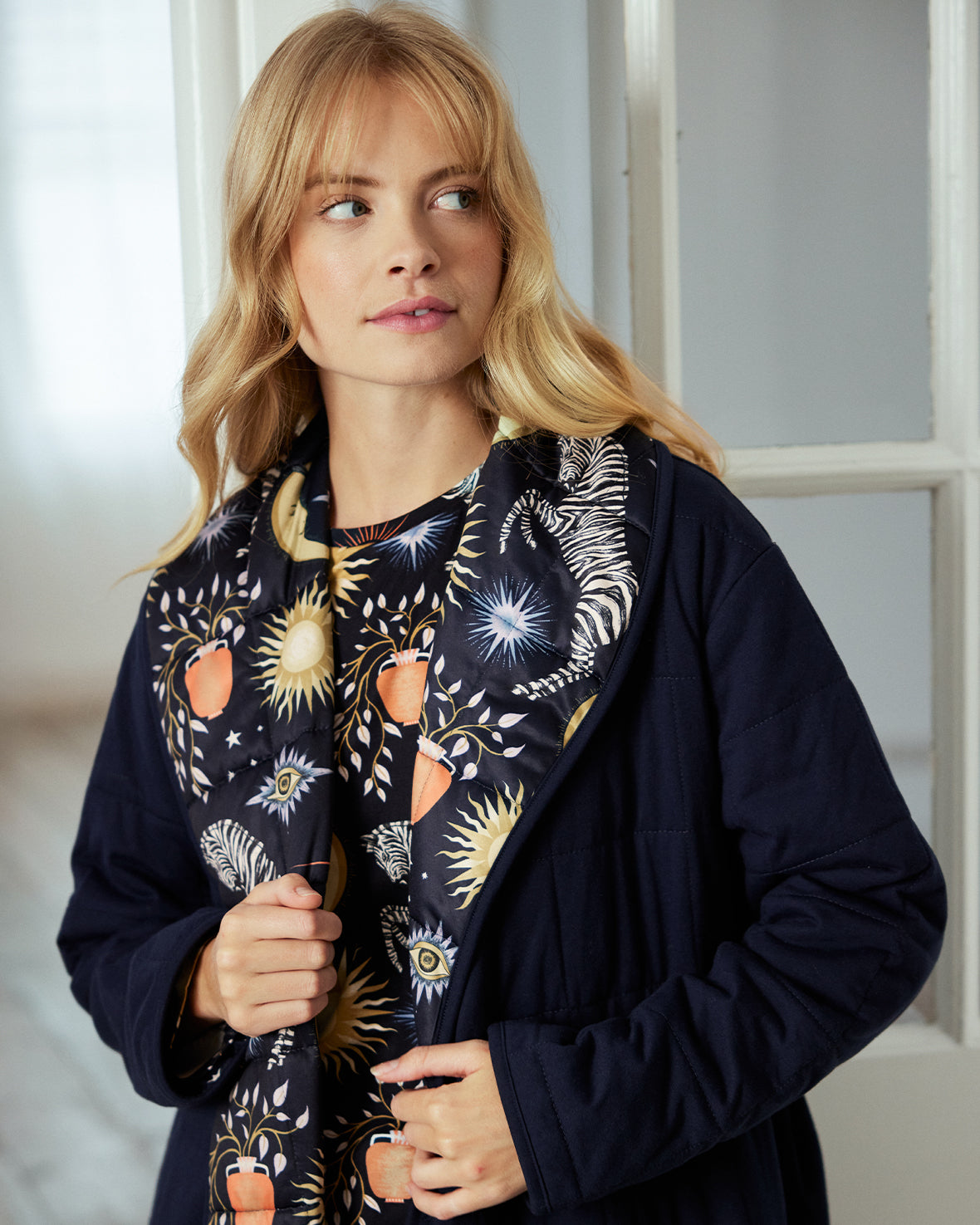 Quilted Maximalist Dressing Gown