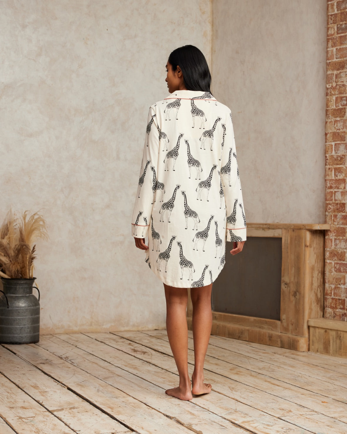 Organic Cotton Giraffe Print Nightshirt