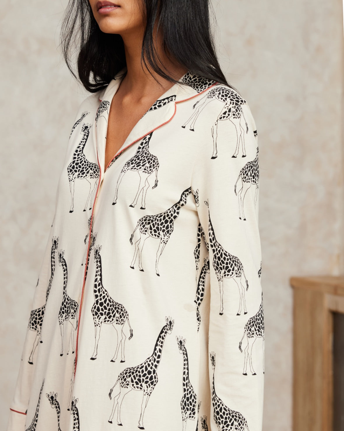 Organic Cotton Giraffe Print Nightshirt