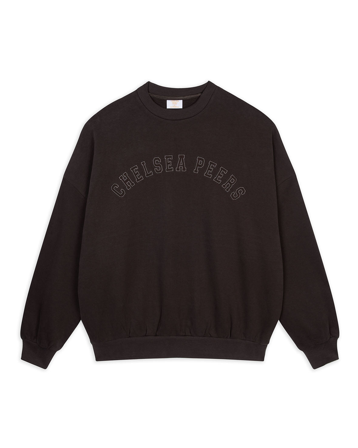 Organic Cotton Embroidered Logo Sweatshirt - Brown