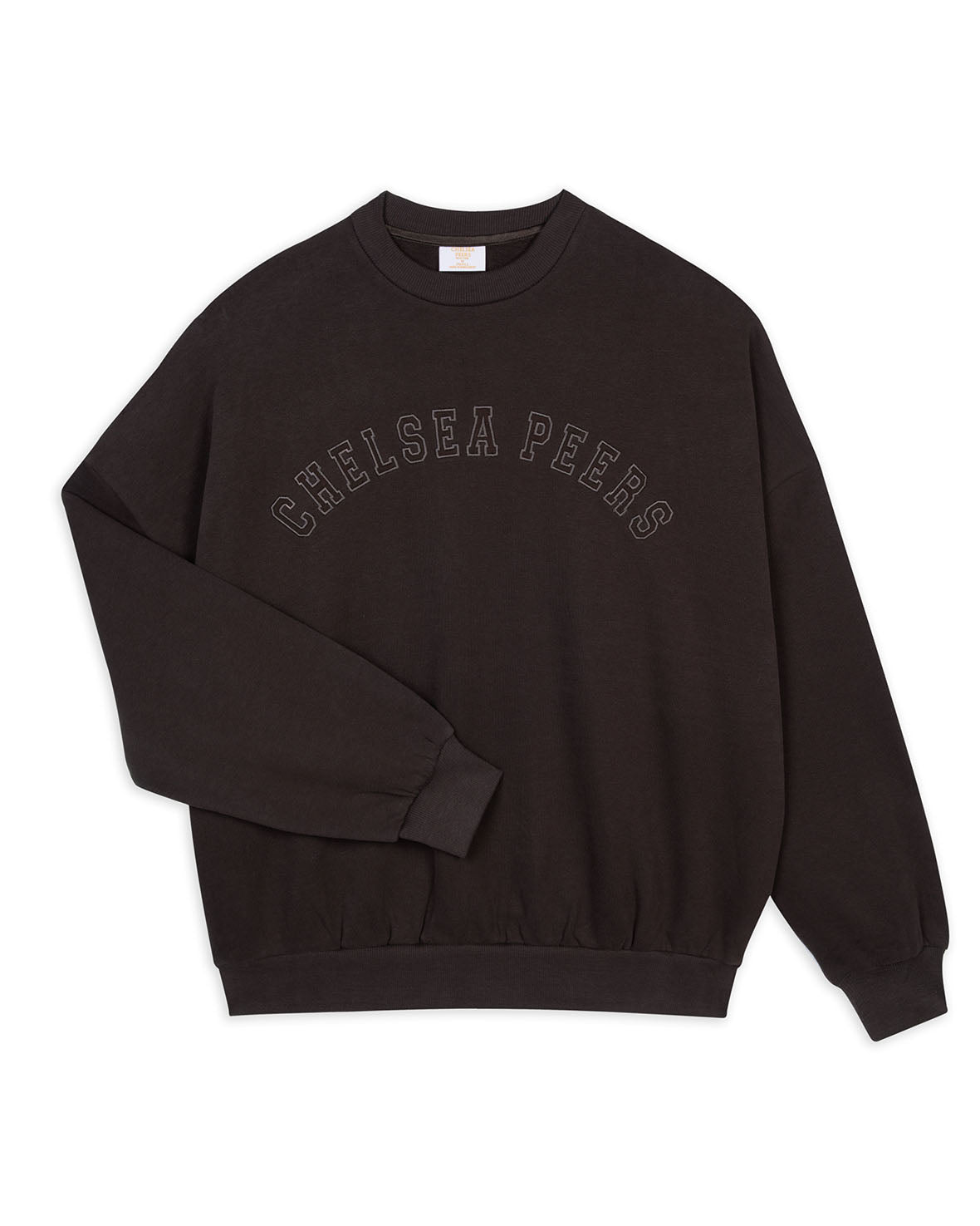 Organic Cotton Embroidered Logo Sweatshirt - Brown