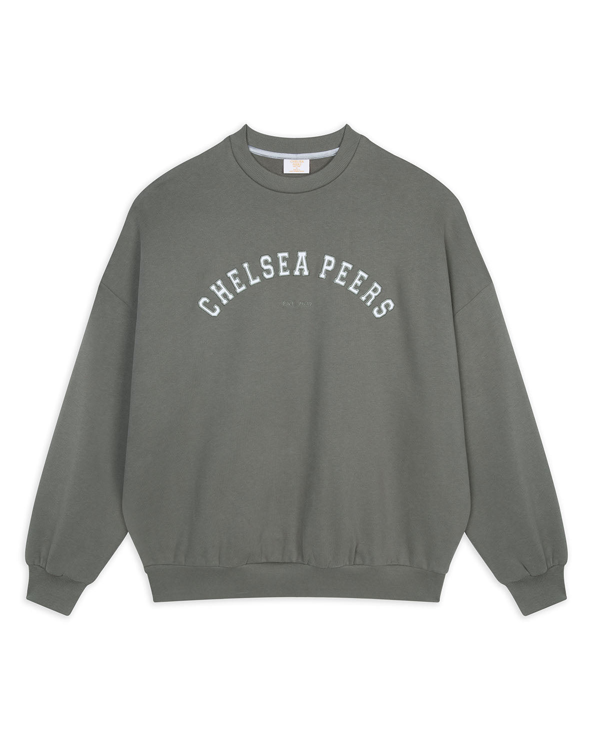 Organic Cotton Embroidered Logo Sweatshirt - Sage