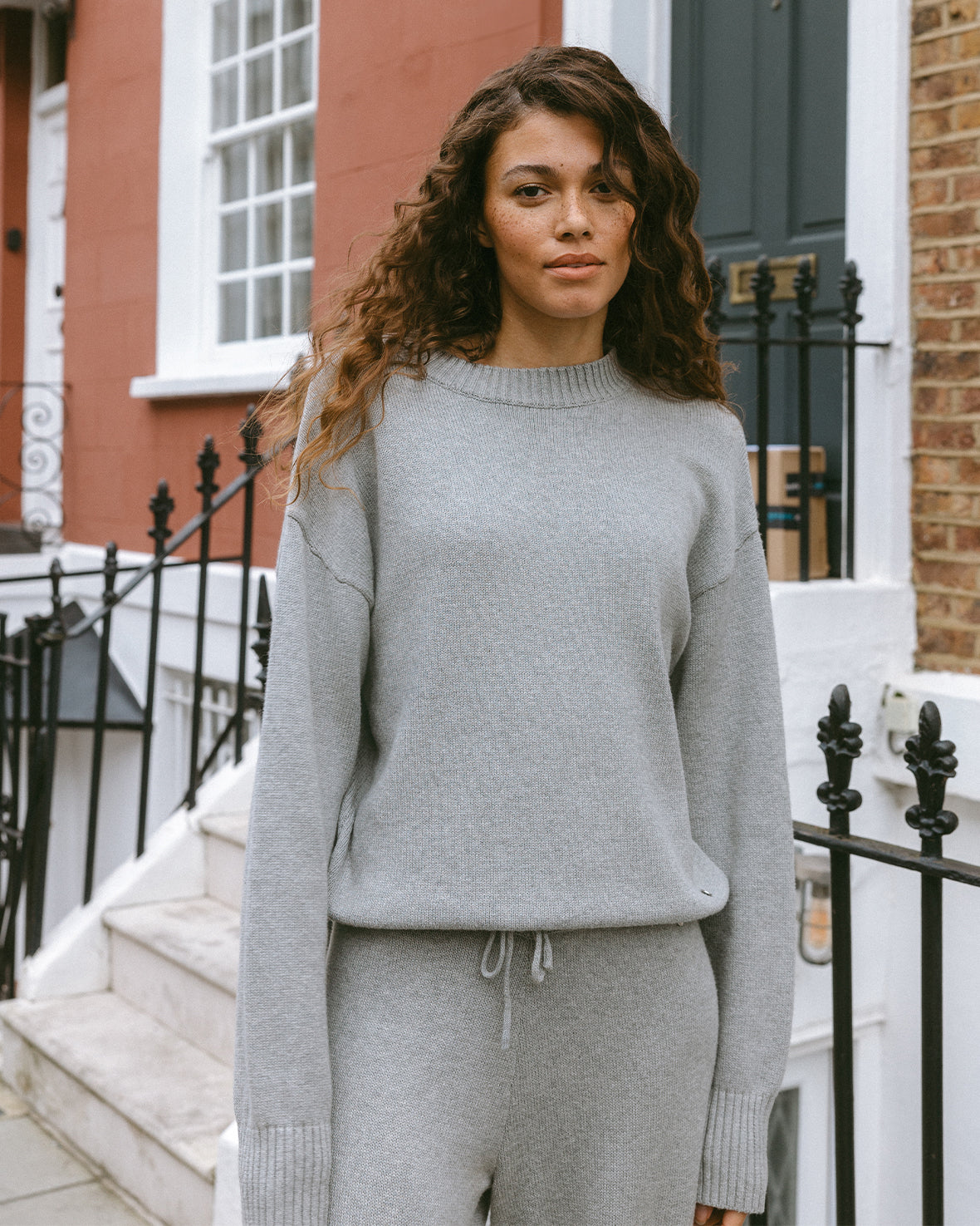 Cashmere Blend Knitted Sweatshirt