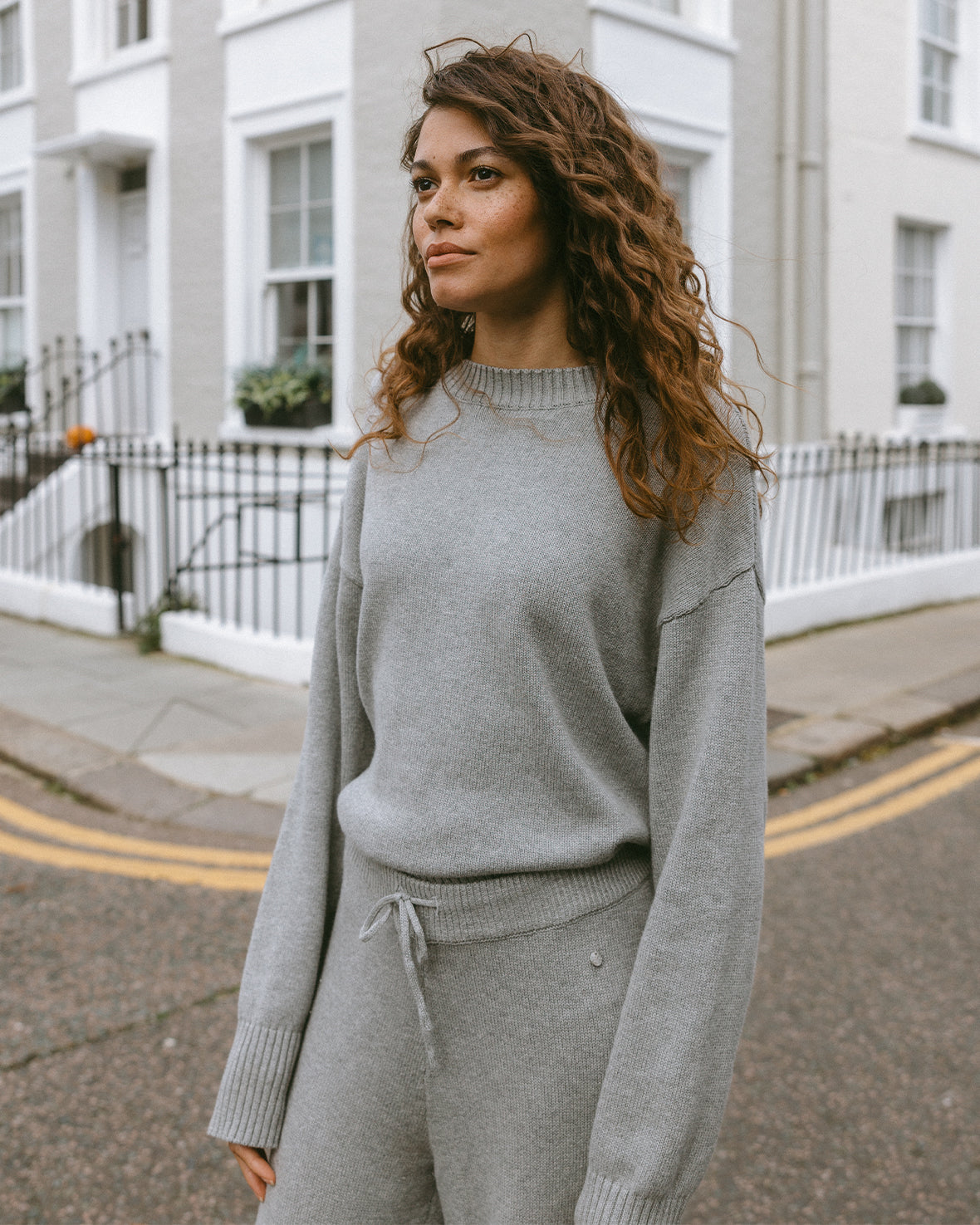 Cashmere Blend Knitted Sweatshirt