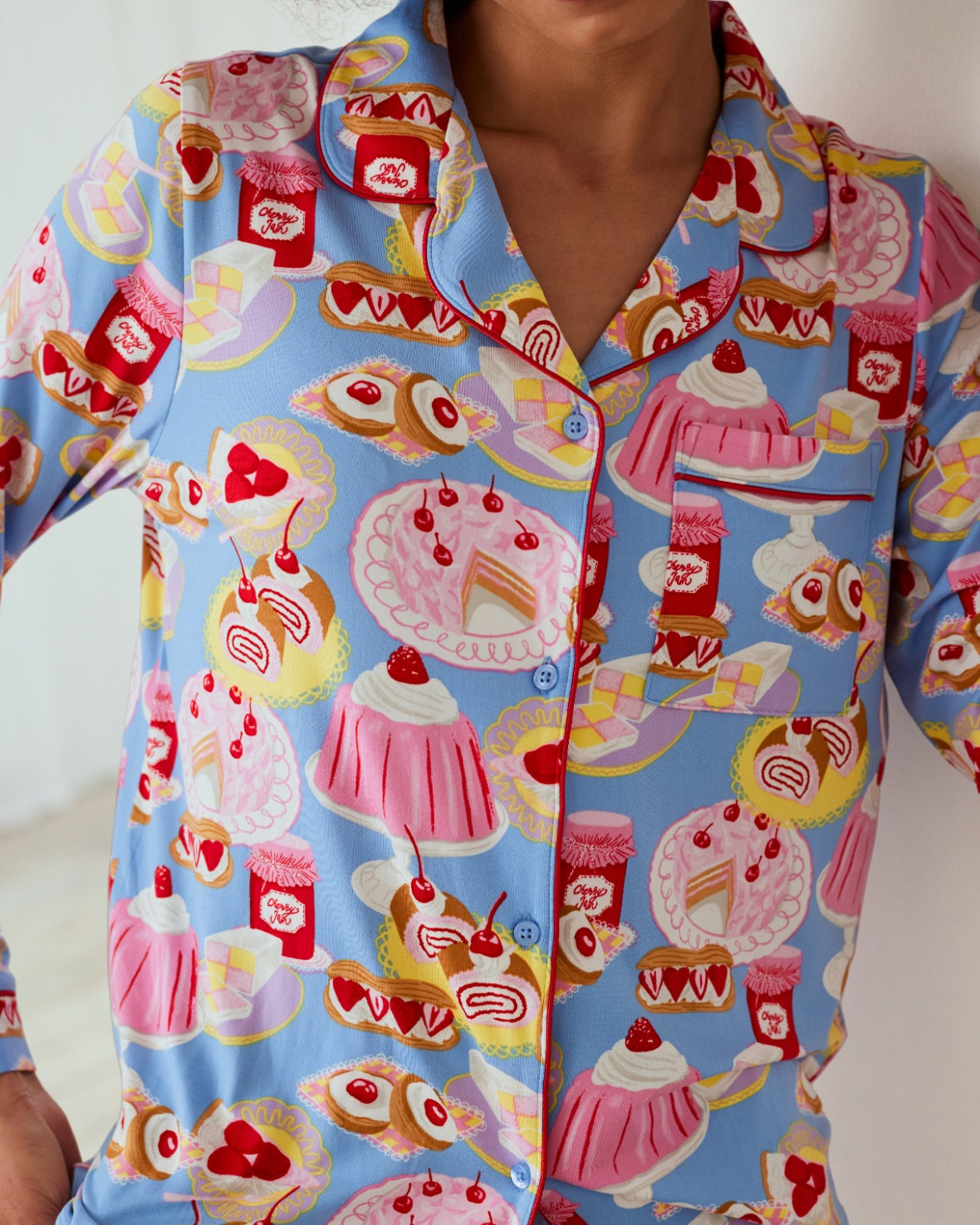 Dessert Print Long Pyjama Set